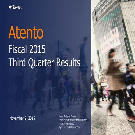 Q3 FY15 Atento Earnings Presentation