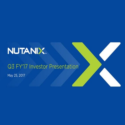 Q3 FY17 Financial Results Presentation