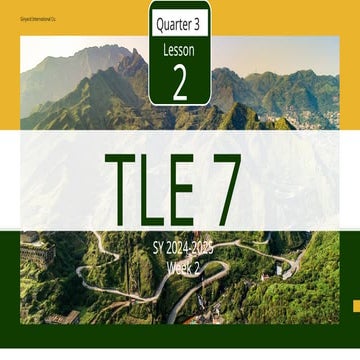 Q3 TLE 7 (Lesson 2) Week 2.pptxCDSFDSFDSF