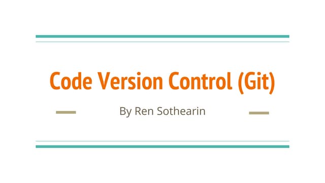 Understanding about git