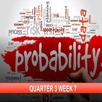 Probability Grade 10 Third Quarter Lessons