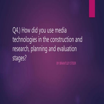 Evaluation Question 4