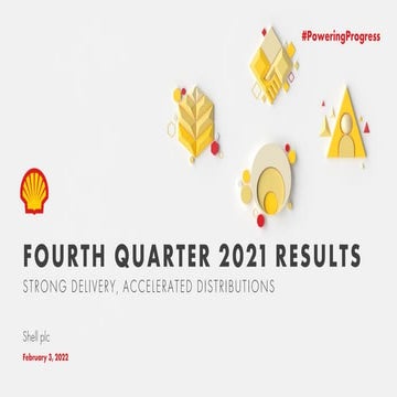 Shell plc fourth quarter 2021 results slides