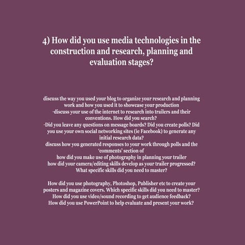 Q4  evaluation stages