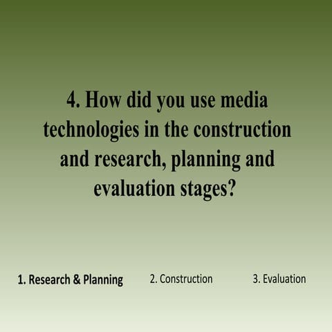 Evaluation Q4- Use of Technology