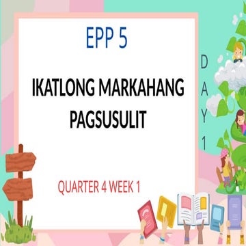 Q4-W1-EPP-5 Mga Kagamitang Pang-Industriya