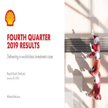 Royal Dutch Shell fourth quarter 2019 results