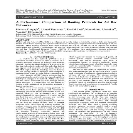 A Performance Comparison of Routing Protocols for Ad Hoc Networks
