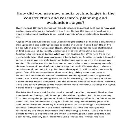 Q4 evaluation