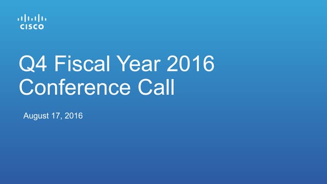 Q4 fy16 earnings slides final no guidance