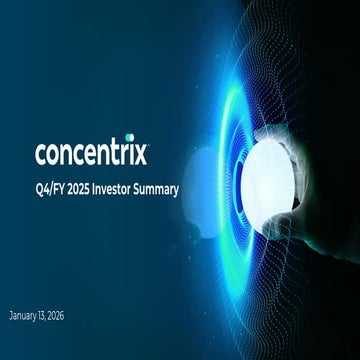 Presentation on Concentrix for academics | PPTX