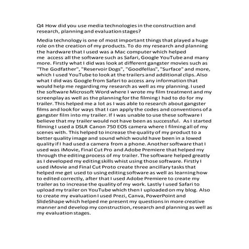 Question 4 | PPTX
