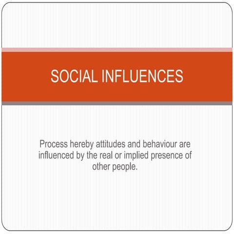 Q4L01 - Social influence and conformity