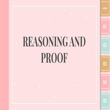 Reasoning and Proof: An Introduction