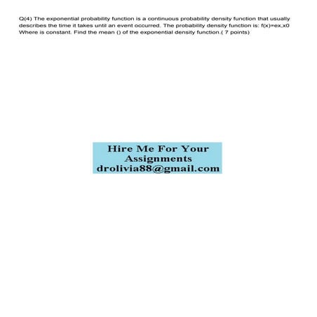 Q4 The exponential probability function is a continuous pr.pdf