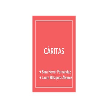 Càritas-Desigualdad social
