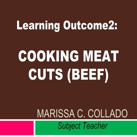 Q4_WEEK 2-COOKING MEAT CUTS