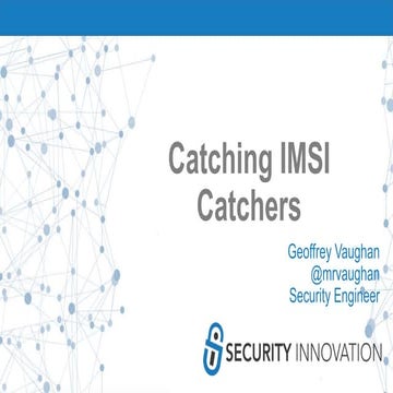 Catching imsi catchers