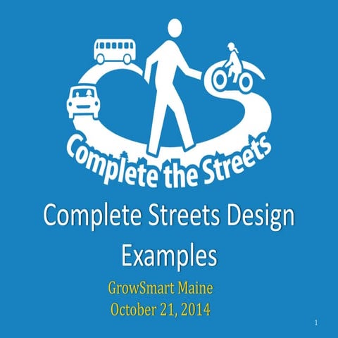 Complete Streets Design Examples - GSMSummit 2014,Tom Errico