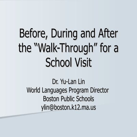 Q5 Supervision of Chinese Teachers: Using the “Walk-Through” (Lin)