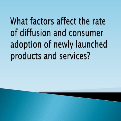 Consumer adoption of new products | PDF