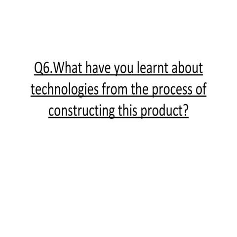 Q6 e valuation complete