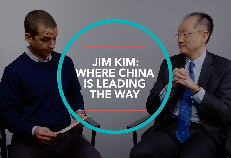 President of the World Bank Jim Kim...