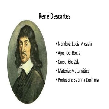 Descartes (por Lucia Borza)