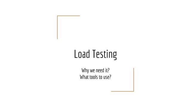 QA. Load Testing
