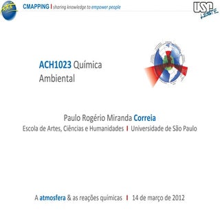 A atmosfera e as reações químicas