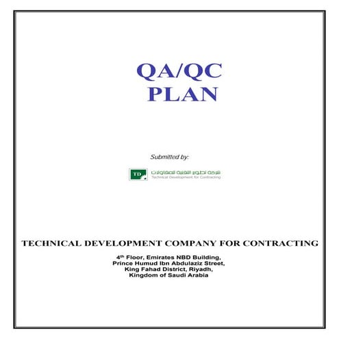 QA-QC-Plan.pdf and how to build up a qa&qc plan for company