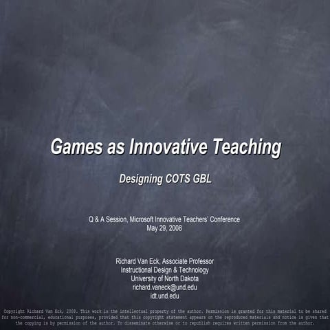 Microsoft Innovative Teachers Conference--Q & A Session