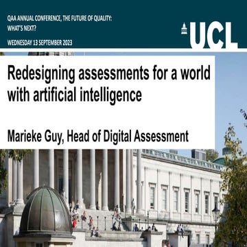 Redesigning assessments for a world with artificial intelligence