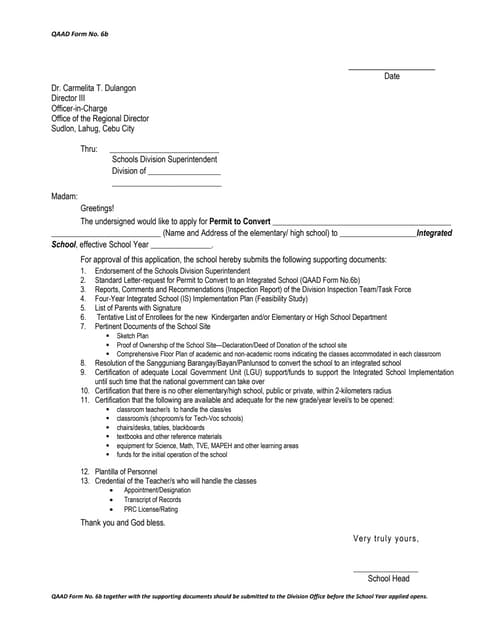 B. GUIDELINES ON THE ESTABLISHMENT, SEPARATION OF ANNEXES, INTEGRATION ...