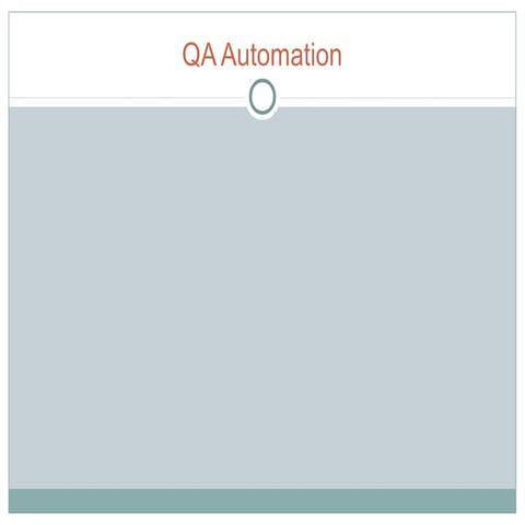 QA automation | PPT