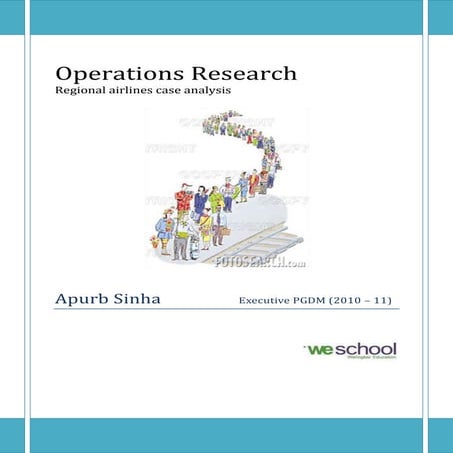 Regional Airlines - telephone reservation system analysis
