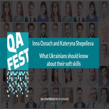 QA Fest 2019. Катерина Шепелєва та Інна Оснач. Що українцям потрібно знати пр...