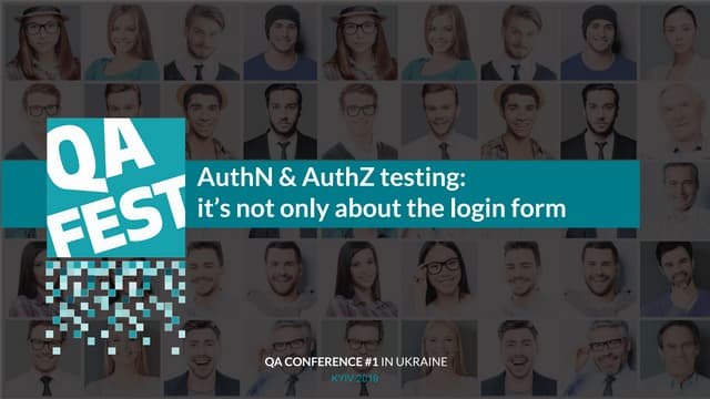 AuthN & AuthZ testing:  it’s not only about the login form