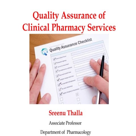 Quality Assurance in Clinical Pharmacy.pptx