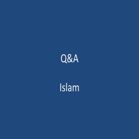 Q&a islam