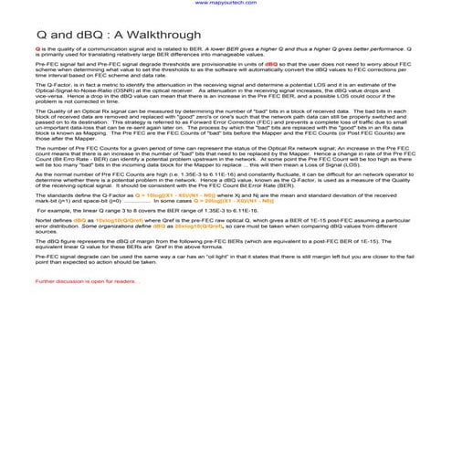 Q and dBq:  a walkthrough