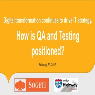Digital transformation continues to...