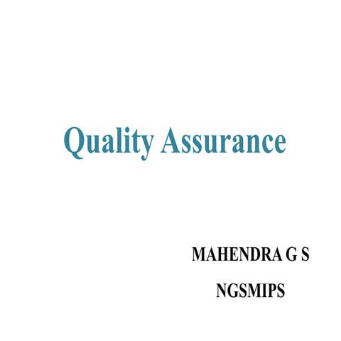 Quality assurance  pharmaceutical analysis