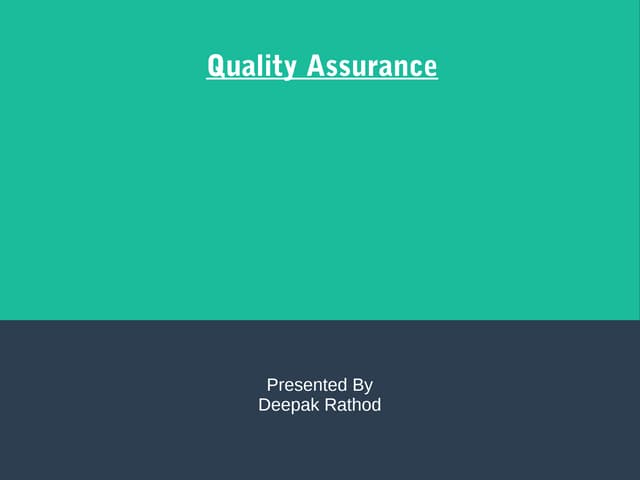 QA Process Overview