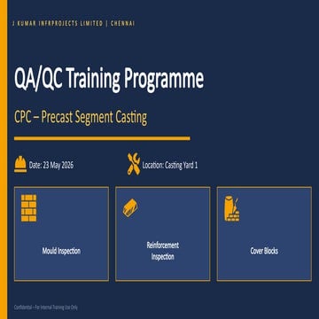 Comprehensive QA/QC Training for Precast Segment Casting in ...