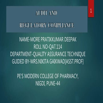 QUALITY ASSURANCE TECHNIQUE