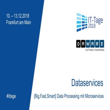 Dataservices - Data Processing mit Microservices