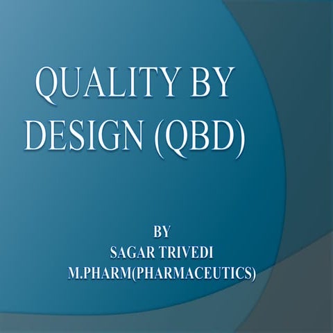 quality by design