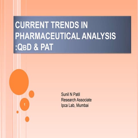 QbD and PAT Presentation