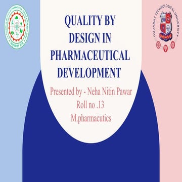 Quality By Design  PRESENTATION BY NEHA PAWAR (1).pptx